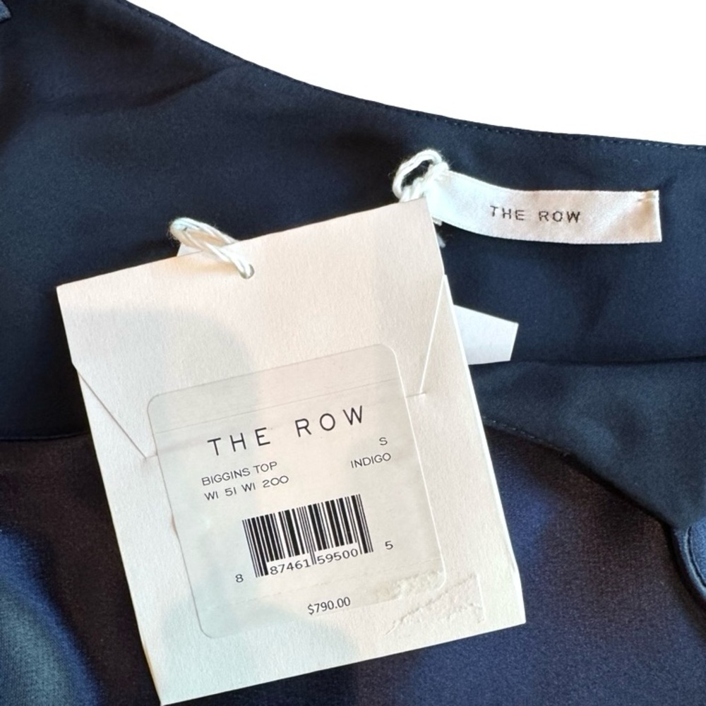 THE ROW BIGGINS SILK SATIN CAMISOLE INDIGO S NWT - Picture 10 of 11